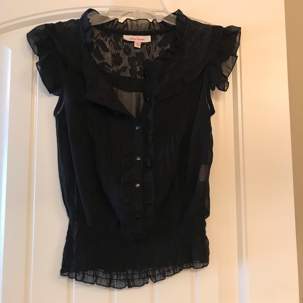 Sheer Black Blouse